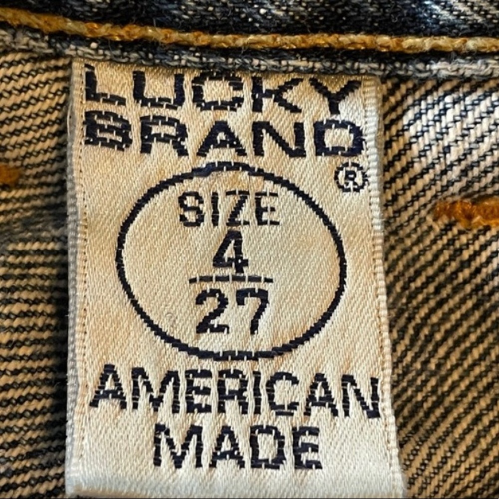 Lucky Brand Plain Jane Flare Jeans Size 27 Vintage Y2K 90s - Picture 4 of 5